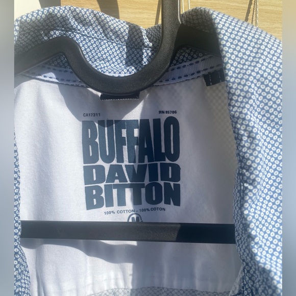 Buffalo David Bitton 100% Cotton Button Down Short Sleeve Shirt - Picture 11 of 12